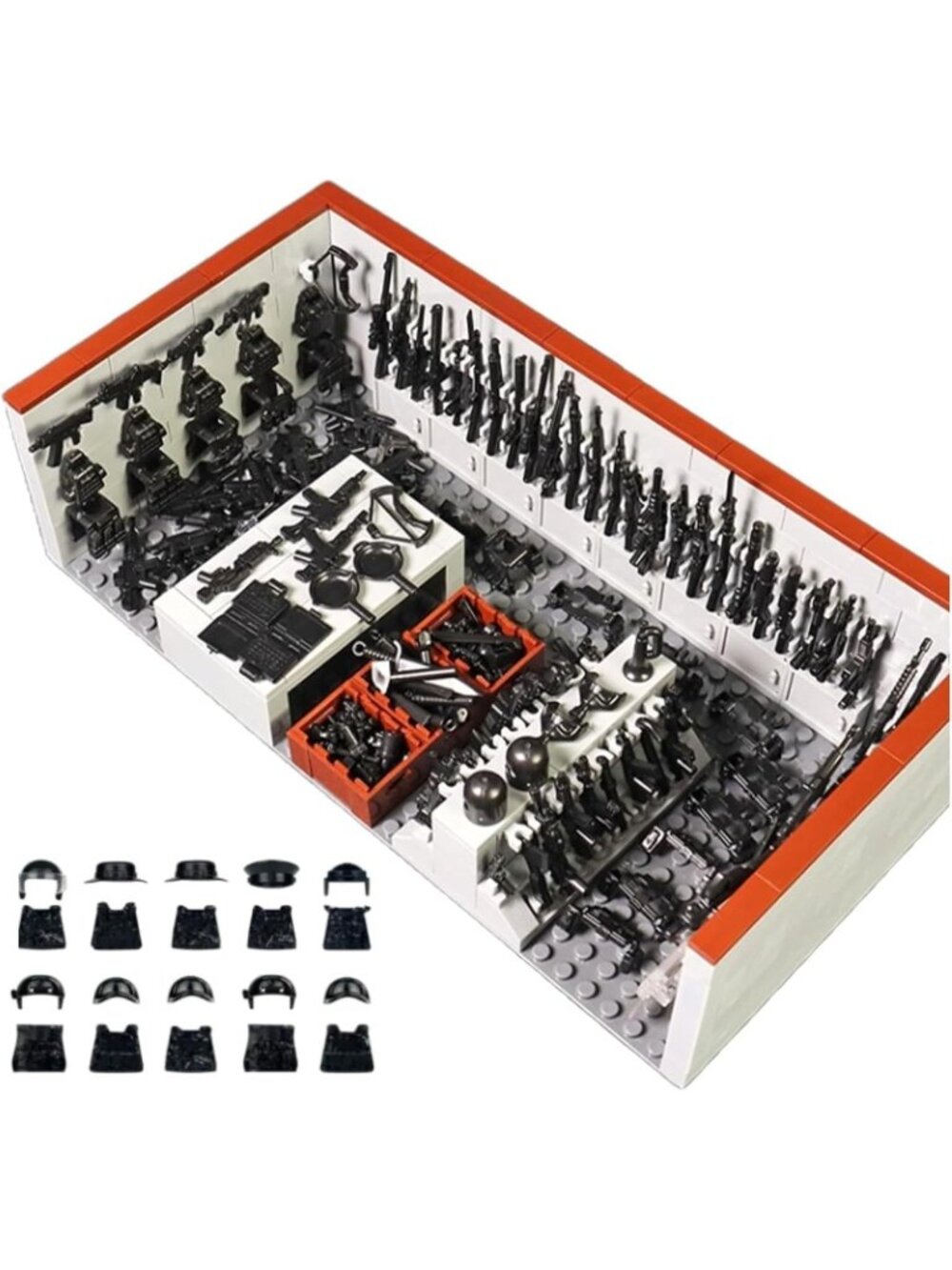 Military Building Blocks Set – 520 PCS Army Weapons, SWAT Gear & Soldier Figures